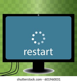Restart Icon in trendy flat style isolated on grey background, for your web design, app, logo, UI. Vector illustration, EPS10.