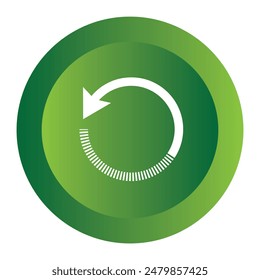 Wiederaufnehme Vektorgrafik des Symbols. Neuladen, Aktualisieren und wiederaufnehmes Symbol für Website Design. Vektorillustration.