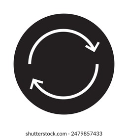 Restart icon vector. Reload, refresh and restart icon  for website design. vector illustration.