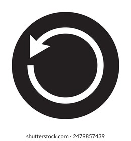 Vector de icono de Reiniciar. Icono de recarga, actualización y Reiniciar para el diseño de Sitios web. Ilustración vectorial.