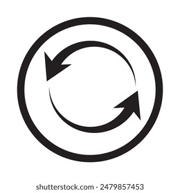 Restart icon vector. Reload, refresh and restart icon  for website design. vector illustration.