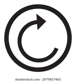 Restart icon vector. Reload, refresh and restart icon  for website design. vector illustration.