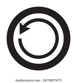 Vector de icono de Reiniciar. Icono de recarga, actualización y Reiniciar para el diseño de Sitios web. Ilustración vectorial.