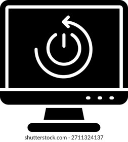 Reiniciar Line Vector Icon Design