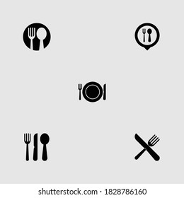 restauran icon set isolated vector illustration