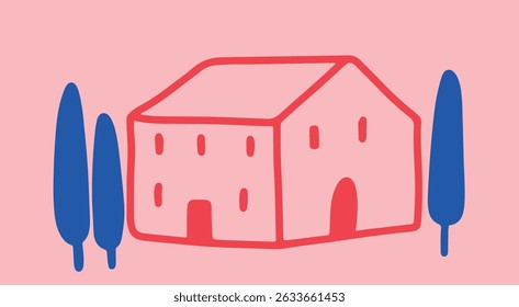 Restaurant. Abstract drawing of people. engraving, ink, line art, vector