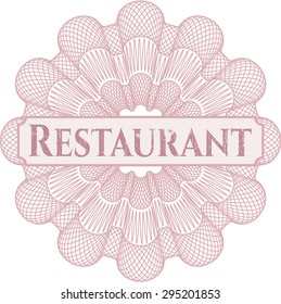 Restaurant abstract rosette