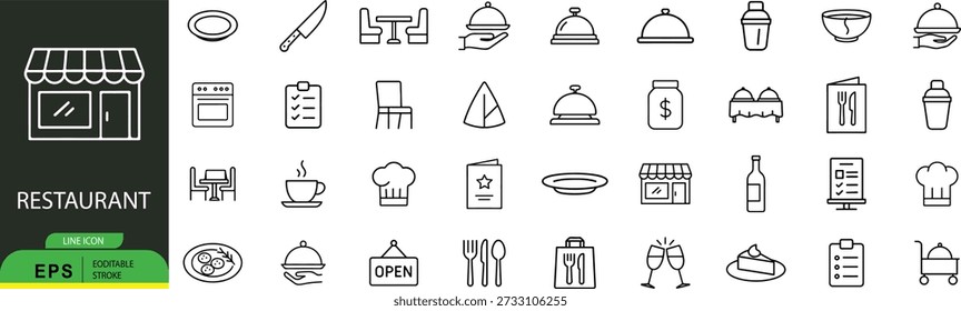Diseño de anuncio de restaurante con texto audaz y acentos verdes vibrantes