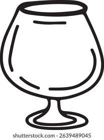 Restaurant alcoholic drink Line art	

