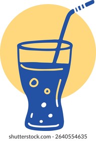 Restaurant alcoholic drink Line art	
