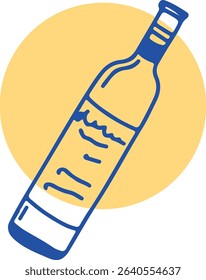 Restaurant alcoholic drink Line art	
