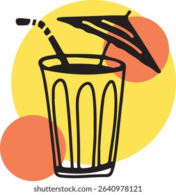 Restaurant alcoholic drink Line art	
