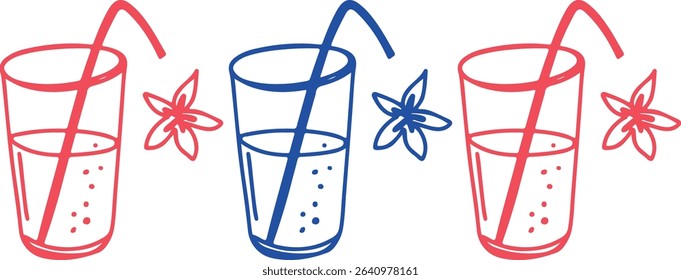 Restaurant alcoholic drink Line art	
