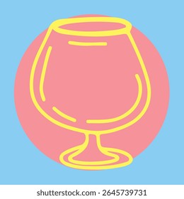 Restaurant alcoholic drink Line art	
