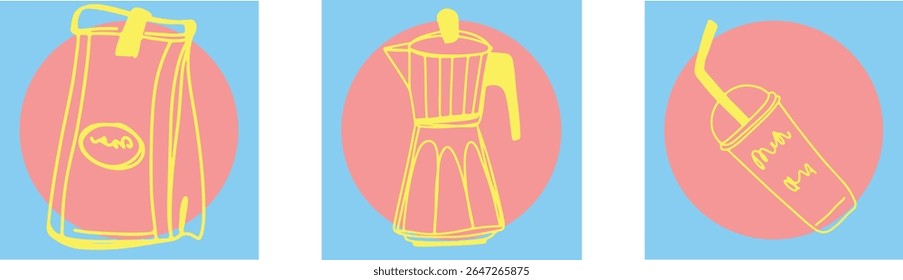 Restaurant alcoholic drink Line art	
