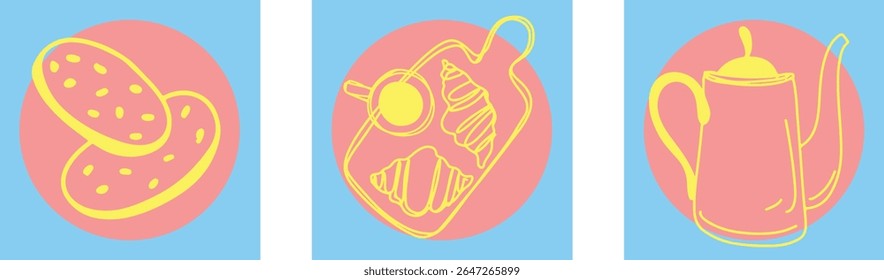 Restaurant alcoholic drink Line art	
