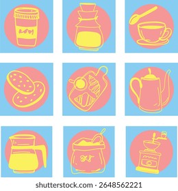 Restaurant alcoholic drink Line art	
