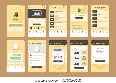 Restaurant App UI Kit Template