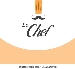 restaurant of author's cuisine le chef. Povorsky high cap and mustache