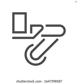 Restaurant automation vector icon. Artificial intelligence technology with robotic hand and arm to service, serve beverage with drinking glass. Technology for replace human i.e. waiter. 48x48 pixel.