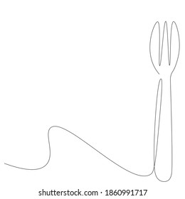 Restaurant background with fotk. Vector illustration