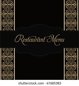 Restaurant Background With Restaurant Icons, Vector Illustration