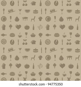 Restaurant Background, Vector Illustration