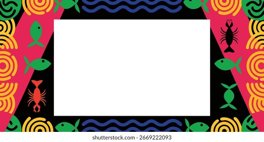 Restaurant banner or poster background design abstract banner art vector format
