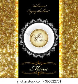 Restaurant, bar, coffeehouse menu template