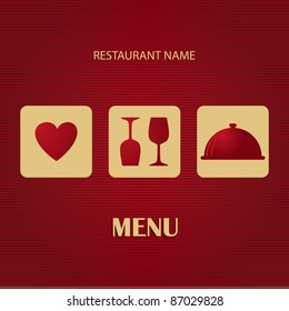 Lista de menus de restaurante e bar.