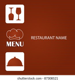 Restaurant and bar menu list.