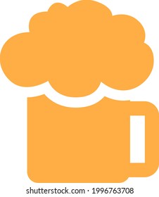 Restaurant beer, illustration, on a white background.