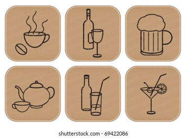 Restaurant beverages signs