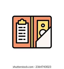 Restaurant Bill Icon Vector Illustration