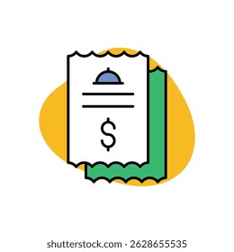 Icono de Vector de Bill Icon ilustración de stock