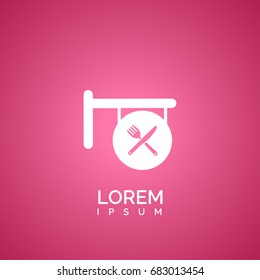 Restaurant billboard icon