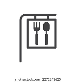 Restaurant Billboard Icon Sign Symbol