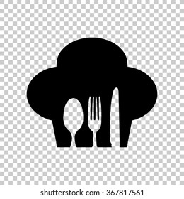 restaurant  - black vector icon
