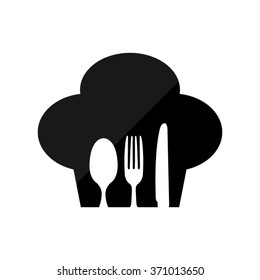 restaurant  - black vector icon
