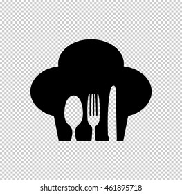 restaurant  - black vector icon
