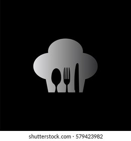 restaurant -  black vector icon