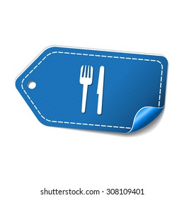 Restaurant Blue Vector Icon Design