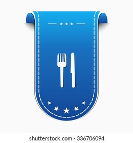 Restaurant Blue Vector Icon Design