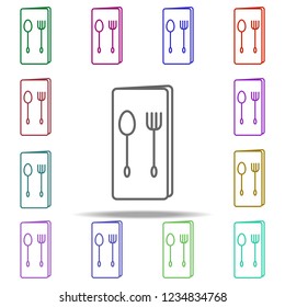 restaurant book outline icon. Elements of restaurant in multi color style icons. Simple icon for websites, web design, mobile app, info graphics