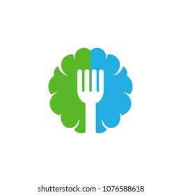 Restaurant Brain Logo Icon Design