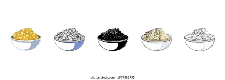 restaurant breakfast vector typee icon