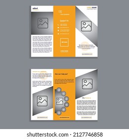 Restaurant Brochure Template Three Fold Brochure Design