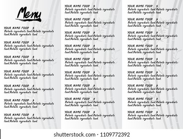 Restaurant Brochure vector ,flyers design template in size a4 , company profile card for Promote and advertising, and cityscape vector in elements background with space for text and photo.
