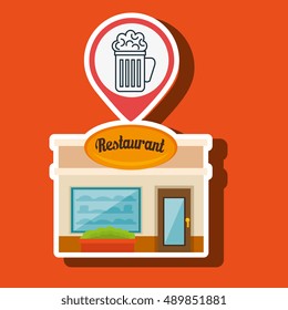 restaurant building food