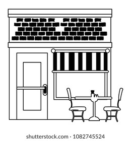 restaurant building front facade